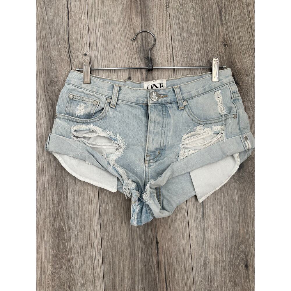 One Teaspoon Bandits micro shorts size 25